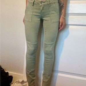 Olive Green Skinny Pants